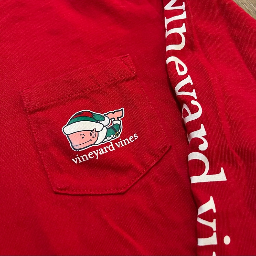 Vineyard Vines red long sleeve tee